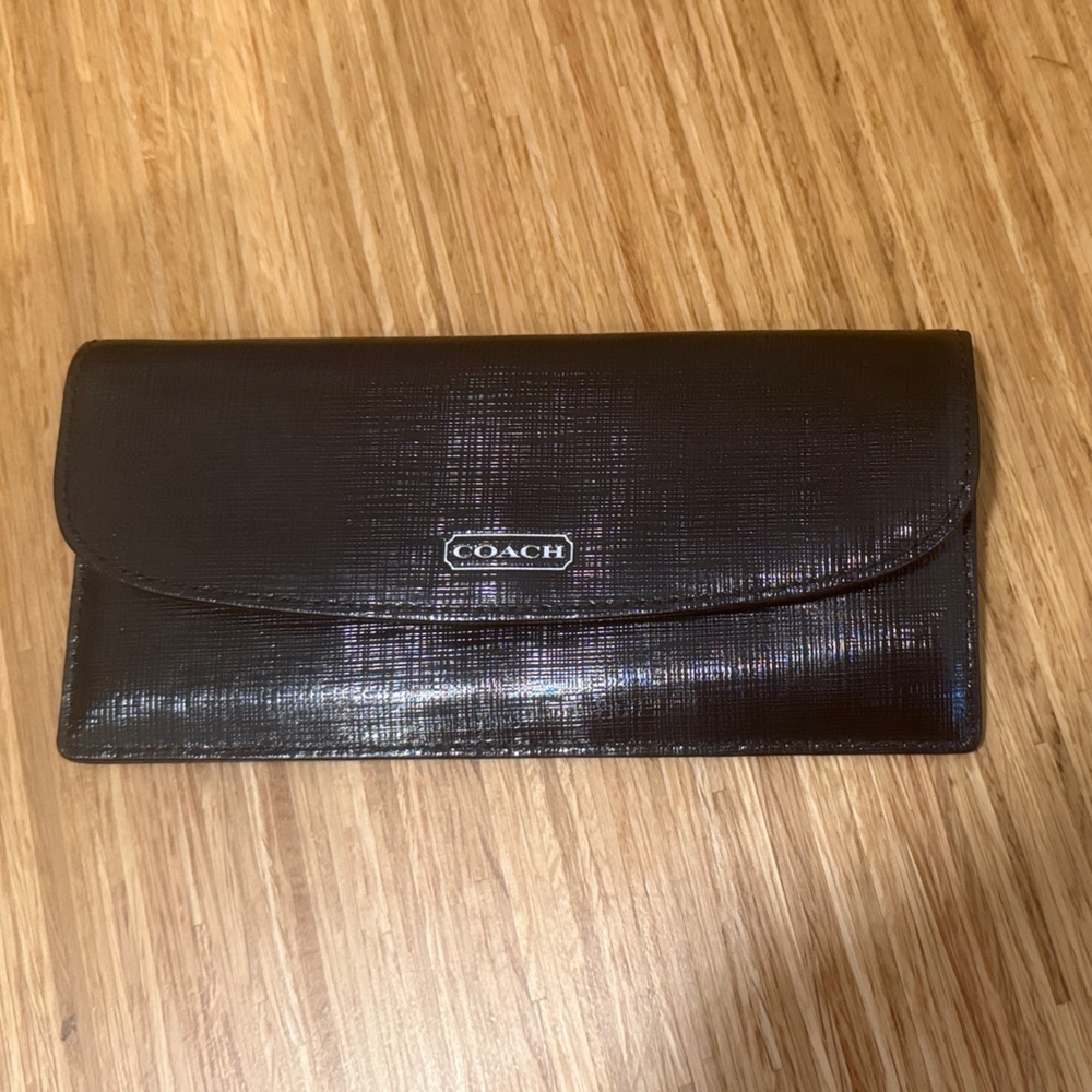 Coach Black Textured Wallet